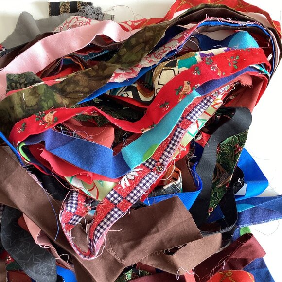 Lots of Fabric Strips Multicolored Binding Strip Quilting Cotton Material - Picture 3 of 9